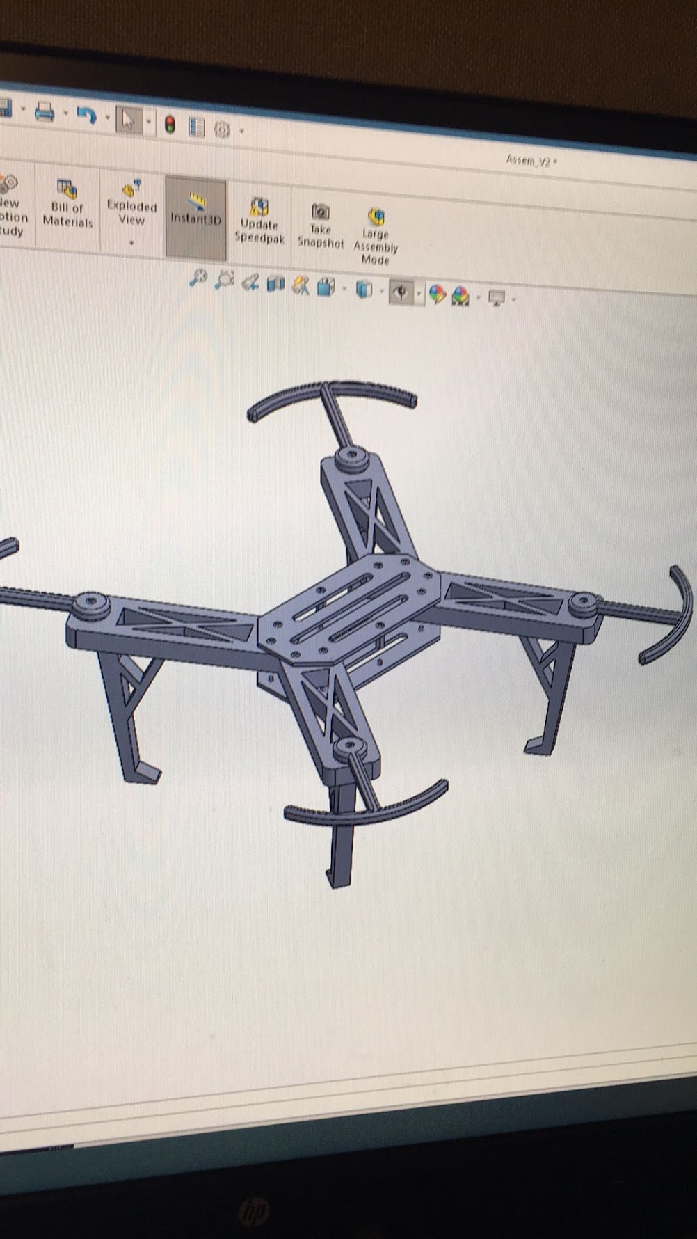 SolidWorks model — assembly v2