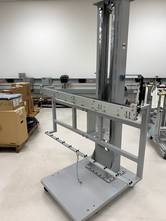 Testhead crane — assembled and documented