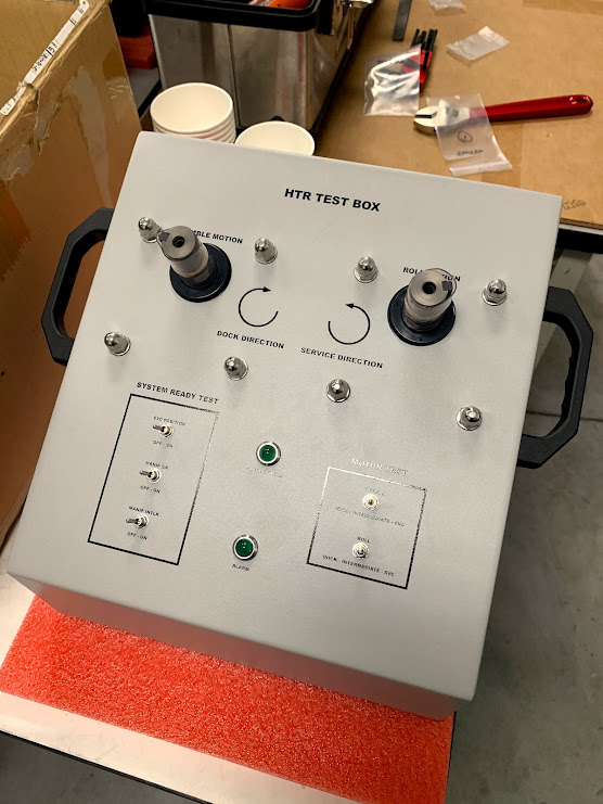 HTR Test Box — full panel assembly